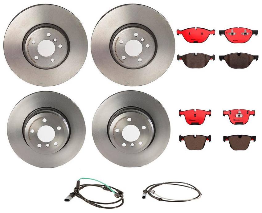 BMW Brembo Brake Kit - Pads &  Rotors Front and Rear (365mm/345mm) (Ceramic) 34356854168 - Brembo 1590983KIT